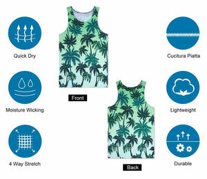 Débardeur Homme Léger et Respirant de Qualité Supérieure, Couleurs Unies, Tricoté en Spandex/Coton Très Résistant pour le Sport et l'Exercice – Vente Directe - Product Image 6