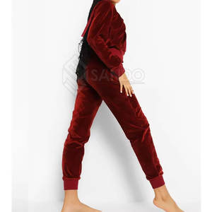 ชุดวอร์มผ้ากำมะหยี่สำหรับผู้หญิงชุดวอร์มผ้ากำมะหยี่สำหรับผู้หญิงดีไซน์ตามสั่ง - Product Image 2