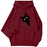 Sweat à capuche kangourou pour sports d'hiver et loisirs, en polaire rouge uni, décontracté, avec cordon de serrage, nouvelle collection, anti-âge, coupe oversize, manches longues