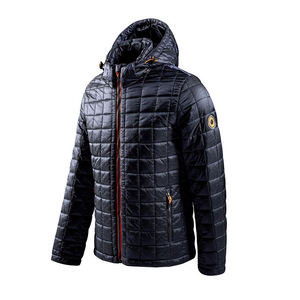 Chaqueta Tejida para Hombre, Informal, con Cuello Alto, Cremallera, Acolchada, de Algodón, para Invierno, con Capucha, Impermeable, Cortavientos, de Alta Gama - Product Image 3