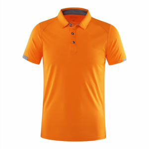Camisa de polo con estilo personalizada de alta calidad para hombre, ropa deportiva transpirable con mangas cortas, patrón sólido, algodón y poliéster - Product Image 1