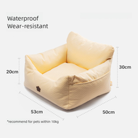 Siège de voiture pour chien et chat, confortable, toutes saisons, imperméable, amovible, lavable, portable, vente en gros, OEM ODM