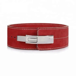 GAF เข็มขัดยกน้ำหนักยกน้ำหนักเข็มขัด PRO-10mm หัวเข็มขัดงัดหนังนิ่มกว้าง4นิ้วสำหรับยกน้ำหนัก - Product Image 4