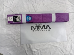 Nuevo Cinturón Morado Vintage de Moda para MMA con Logotipo de Proveedor, Longitud Ajustable, Hebilla de Aleación de Zinc, Impresión por Transferencia Térmica - Product Image 6