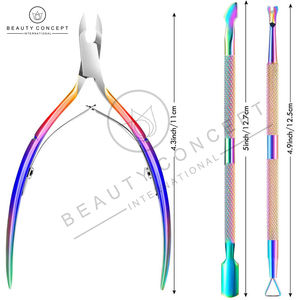 Tijeras de acero inoxidable para cutículas, cortador de tijera, removedor de piel muerta, manicura, pedicura, arte de uñas de Beauty Concept International - Product Image 5