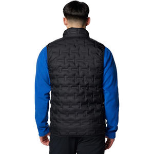 เสื้อกั๊กแจ็กเก็ตขนเป็ดสำหรับผู้ชายเสื้อแจ็คเก็ตขนสัตว์ซักสีพื้นมีซิประบายอากาศกันลม - Product Image 2