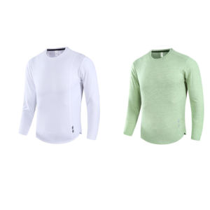 Otoño Invierno deporte entrenamiento correr Top camisa hombres secado rápido al aire libre Casual camisetas alta elasticidad manga larga Camiseta para hombres - Product Image 1