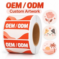 Stiker Label Kemasan Tahan Air Berbagai Bentuk, Ukuran, dan Warna, Cetak Kustom, Perekat Sendiri, untuk Kemasan Merek