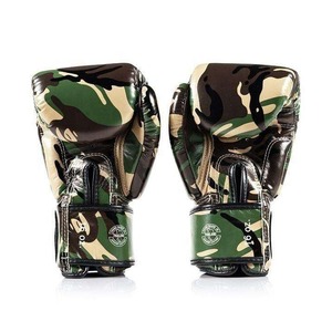 Fairtex Boxing <b>Gloves</b> Camouflage Leather Hook & Loop Closure Breathable Adult Martial Arts Gear Kickboxing Muay Thai <b>Gloves</b> - Product Image 5