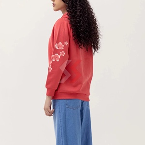 Nouveau sweat à capuche en coton pour femmes, vente chaude, logo OEM personnalisé, design personnalisé, pull long pour l'hiver, vente en gros pour filles, à capuche personnalisé - Product Image 6