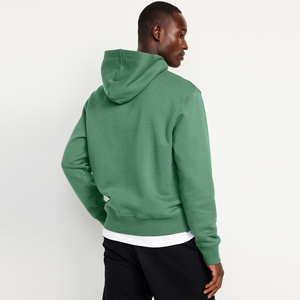 Sweat à capuche grande taille pour hommes pull épais uni et épais Streetwear vierge sans cordon logo personnalisé sweats à capuche confortables - Product Image 3