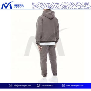 Chándales de lavado ácido con cremallera y bolsillos-Conjunto de dos piezas cómodo y duradero Ideal para actividades al aire libre - Product Image 5