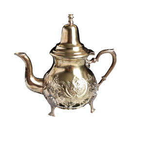 กาน้ำชาทองเหลืองหม้อชาและหม้อชาโลหะดีไซน์ใหม่ - Product Image 6