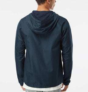 Veste coupe-vent Anorak pour homme vintage personnalisée, légère, entièrement zippée, en nylon, automne, 100% couleurs contrastées, veste coupe-vent - Product Image 4