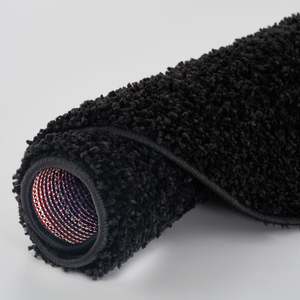 Myshaggy Solid <b>Black</b> Area <b>Rug</b> Set 60X110 cm - Product Image 1