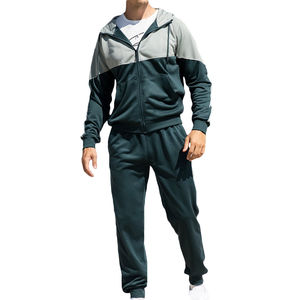 Conjunto Deportivo Reflectante para Hombre con Diseño de Contraste, Ropa Deportiva Transpirable, Sudadera con Capucha para Gimnasio, Chaqueta Cortavientos de Compresión, Chándal para Hombre - Product Image 2