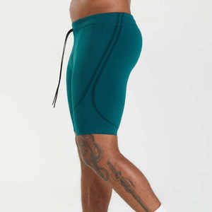 Men's Casual Fitness Base <b>Layer</b> Compression Shorts Leggings Front Logo Quick Dry Sports Tight Stretch Solid High Quality - Product Image 3