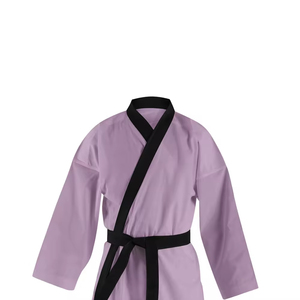 Ropa de entrenamiento de Karate con logotipo personalizado, rayas de sarga, Blanco, Negro, uniforme de Karate para jóvenes, traje de uniforme de Karate de artes marciales Gi - Product Image 2