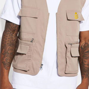 Venta de chaleco de carga de viaje de trabajo al aire libre de verano para hombres, chaqueta con múltiples bolsillos, chaleco de carga para hombres para adultos a la venta - Product Image 4