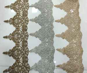 Custom made cutwork laces for high end garments in zari work available in different colours and for reselling purposes. - Product Image 5