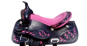 Sillín occidental de equitación profesional | Cuero duradero y de primera calidad, diseño elegante, construido para trabajo en senderos, barriles, espectáculos y ranchos - Product Image 3