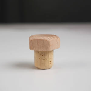 맞춤형 T-Top T 코르크 캡 내구성 재사용 가능한 와인 스토퍼 천연 나뭇결 디지털 인쇄 맞춤형 로고 포장 - Product Image 5