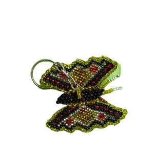 Hermoso Llavero de Cristal con Diseño de Mariposa, Hecho a Mano con Cuentas de Colores, Ligero y Duradero, Accesorios para Niñas, India FAIZ - Product Image 1