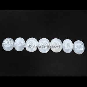 Vente en gros de pierres d'agate naturelles super fines mélangées, pierres de guérison des 7 chakras, ensembles de pierres des sept chakras pour cadeau, méditation, Feng Shui - Product Image 5