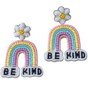 Pendientes de Aro de Lujo Ligero para el Día de San Valentín, Novedad Transfronteriza, Cuentas Hechas a Mano, Letra de Amor, Lentejuelas Dulces, Imitación de Moda - Product Image 5