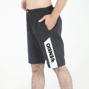 Pantalones cortos de hombre con cintura elástica y patrón de ajuste al aire libre para correr de secado rápido de alta calidad al por mayor - Product Image 1