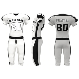 Conçu sur mesure de haute qualité maillot de football américain à manches courtes respirant grande taille nouveau style uniforme à vendre - Product Image 5