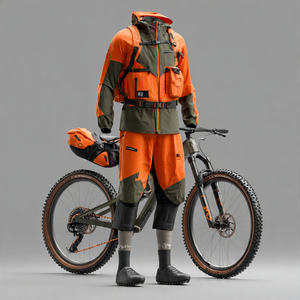 Combinaison de vélo de montagne, combinaison de randonnée, combinaison de randonnée pour hommes, combinaison de randonnée en plein air, combinaison de cyclisme, combinaison de pluie pour hommes - Product Image 3