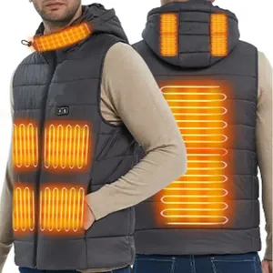 Chaleco Térmico Recargable de 12v 7.4v 5v para Hombre y Mujer, con Botón Metálico Patentado y Capucha Térmica Desmontable - Product Image 4