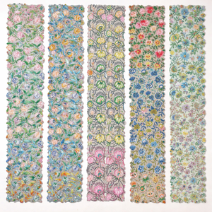 Tela Brocada de Algodón Tejida a Mano con Estampado en Bloque, Tela Jaipur Hecha a Mano, Resistente a la Abrasión, Estampado Floral Indio al por Mayor para Vestidos - Product Image 1