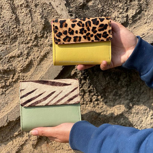 New Handmade Recycled Leather Tri-fold Small <b>Wallet</b> for Women High Quality Designer Luxury Credit <b>Card</b> Holder Cowhide <b>Wallets</b> - Product Image 2