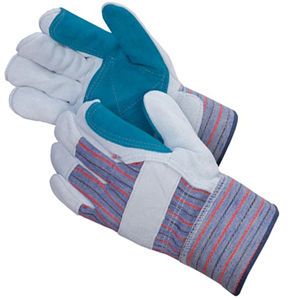 Gants de travail industriels à double paume pour usage quotidien Gants de travail en cuir durables Gants de construction à double paume avec prise ferme - Product Image 1