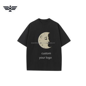 เสื้อยืดสีสันตามสั่งพิมพ์ลายกราฟิกดวงจันทร์ |   เสื้อยืดลำลองผ้าฝ้ายพรีเมียมสำหรับผู้ชายและผู้หญิง - Product Image 1
