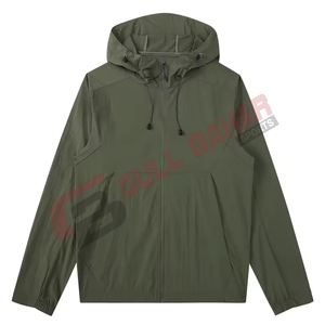 เสื้อแจ็คเก็ตกันลมกันน้ำสำหรับผู้ชายแบบมีฮู้ด สไตล์สตรีทแฟชั่น สำหรับฤดูหนาว น้ำหนักเบา ลายพิมพ์แบบไม่ทอ ขายส่ง OEM - Product Image 1