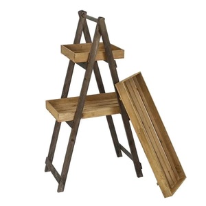 Support de plante en bois/bambou, petit format, finition époxy, écologique et léger, idéal pour l'intérieur et l'extérieur, pour la maison et le jardin - Vente chaude - Product Image 2