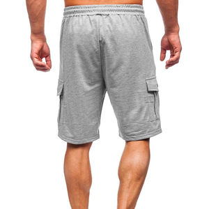 Shorts de chasse décontractés pour hommes personnalisés, grande taille, été, imperméables, respirants, extérieur, cordon de serrage, couleur unie, taille mi-haute, devant - Product Image 4