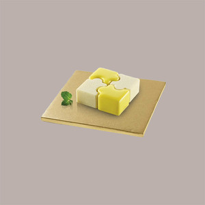3pcs Planche à gâteau en carton doré Design carré 30x30cm pour décoration créative de gâteaux - Product Image 1