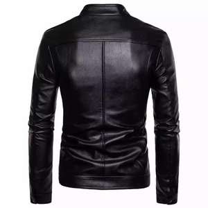 Veste en cuir brodée slim fit pour homme, très vendue, haute couture, sur mesure avec service OEM - Product Image 6