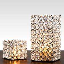<b>Square</b> Shape Metal Crystal Beaded Tealight <b>Candle</b> Holder for Wedding and Home Decoration Votive <b>Candle</b> Holders - Product Image 4
