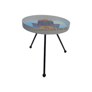 Table d'autel en fer à main Hamsa imprimée Vente chaude Table d'autel ronde pour autels décoration d'automne Offrandes spirituelles - Product Image 2