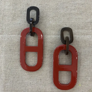 Gran oferta, pendiente blanco de cuerno de búfalo Natural, pendientes de aro artesanales hechos a mano, estilo bonito para bodas, fiestas, regalos hechos en Vietnam - Product Image 2