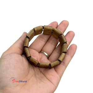 Original Natural Smooth Rod Agarwood Bracelet From Vietnam New Product Ready for Export <b>Wood</b> <b>Beads</b> - Product Image 4