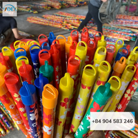 Bâton de balai en bois enduit de PVC de fleur de balai du Vietnam