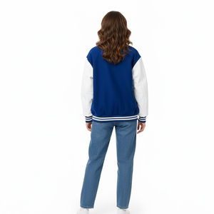 Veste universitaire pour femmes, fournisseur d'usine, vente en gros, sur mesure, style baseball, vêtements décontractés, vêtements de rue, manteau - Product Image 2