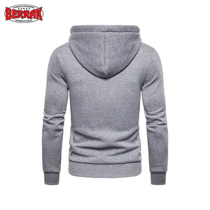 Sudadera con capucha de algodón orgánico para hombre, novedad de 2025, con logotipo personalizado bordado, cierre de cremallera, estampado de soplo transpirable para otoño - Product Image 2
