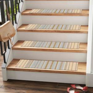 Alfombra con estampado de motivos étnicos - Moderna, fácil de limpiar, diseño clásico, Goblen - Product Image 2